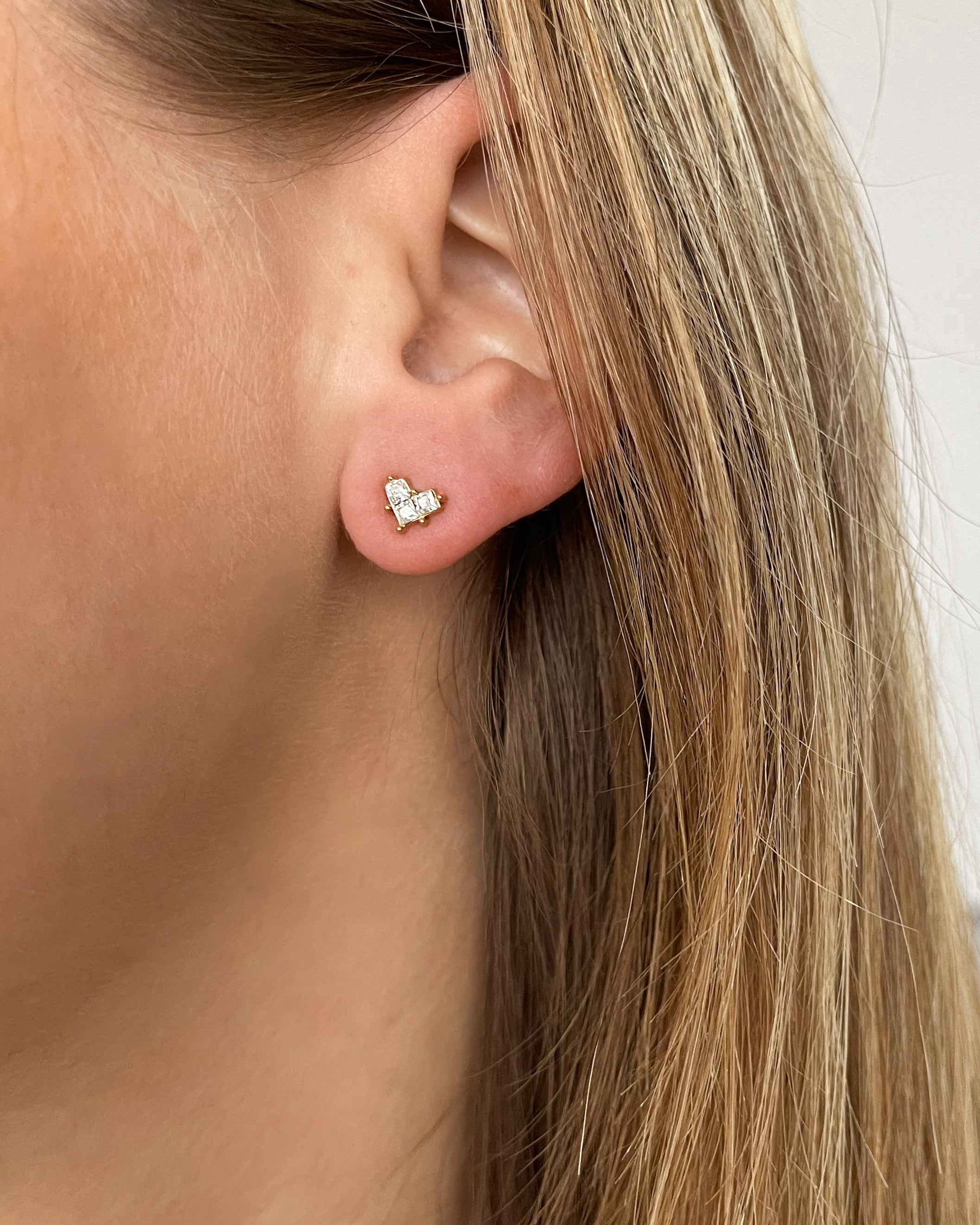 Ohrstecker Mosaik Heart