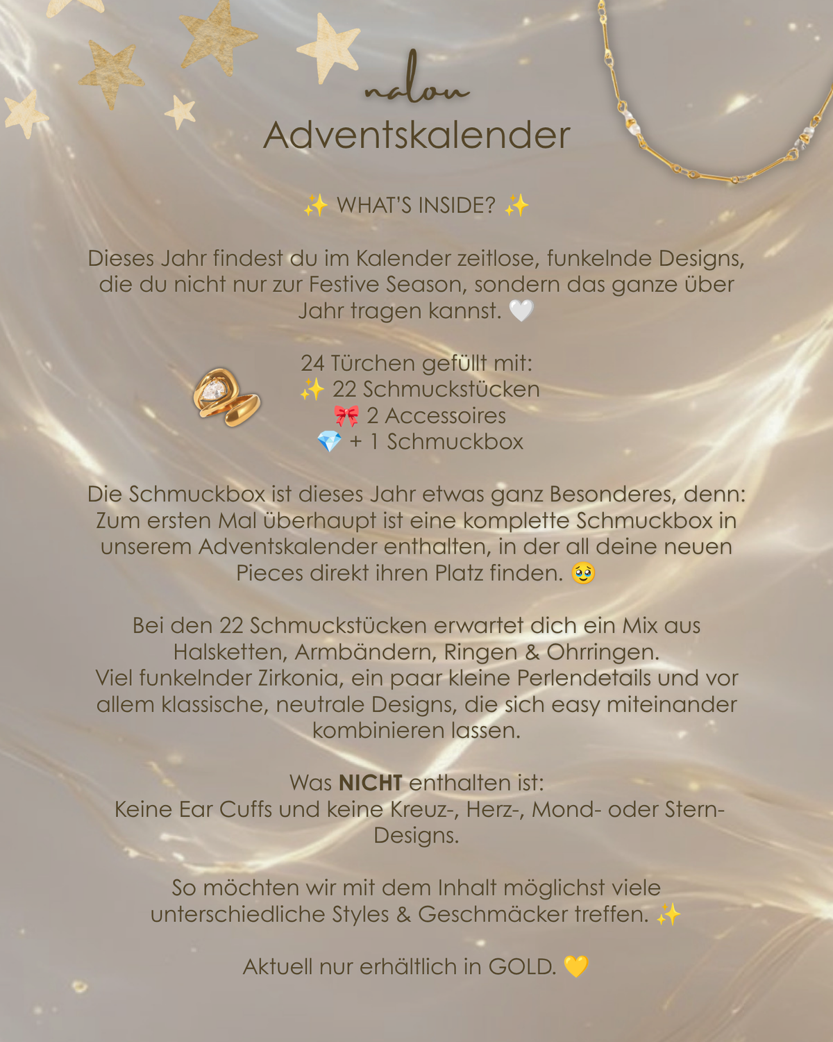 NALOU Adventskalender 2026 ✨