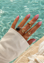 Ring Starfish Sparkle