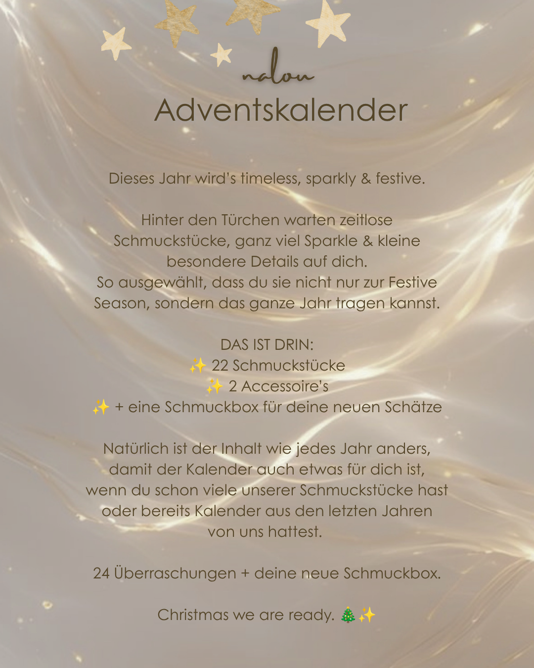 NALOU Adventskalender 2026 ✨