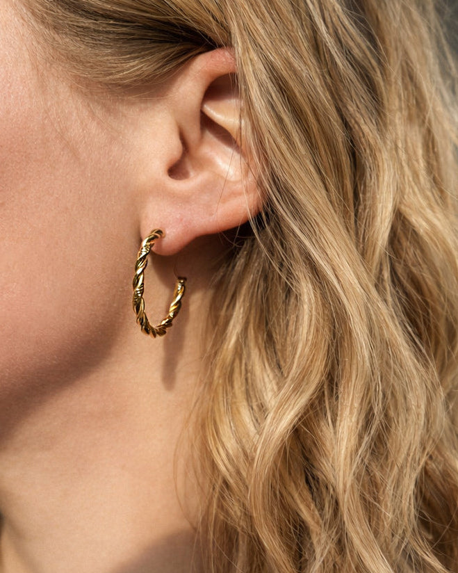 Creolen Twisted Hoops