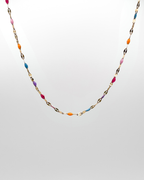  Candy Pop Halskette – Bunte Gliederkette in Gold.
