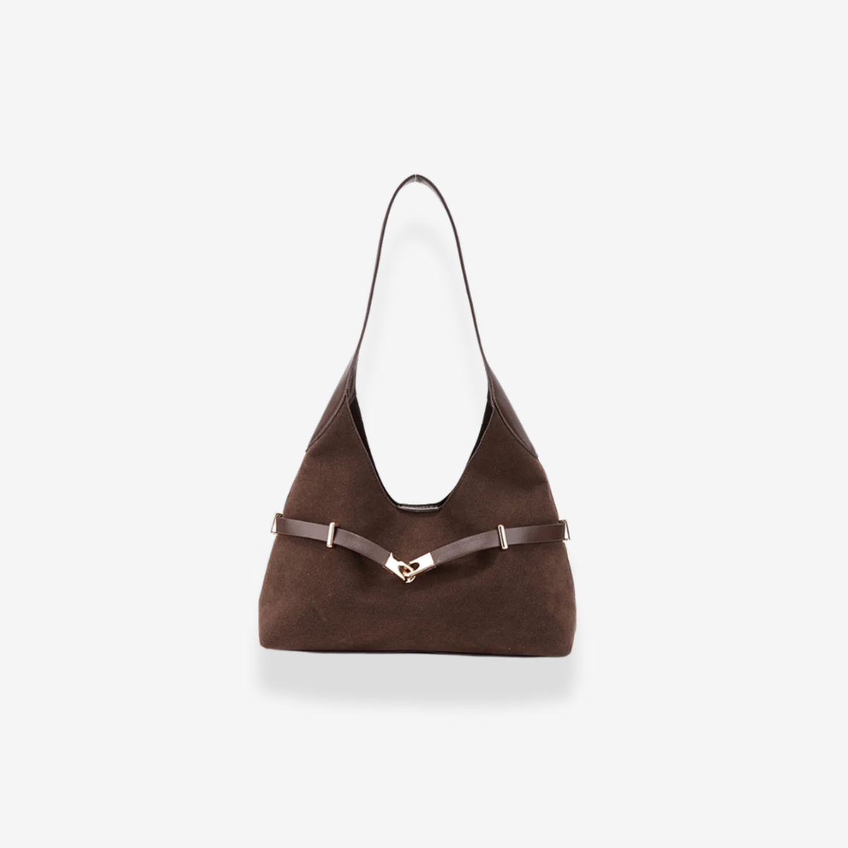 Suede Shoulder Bag | Braun