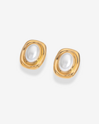 Ohrstecker Golden Snow Pearl