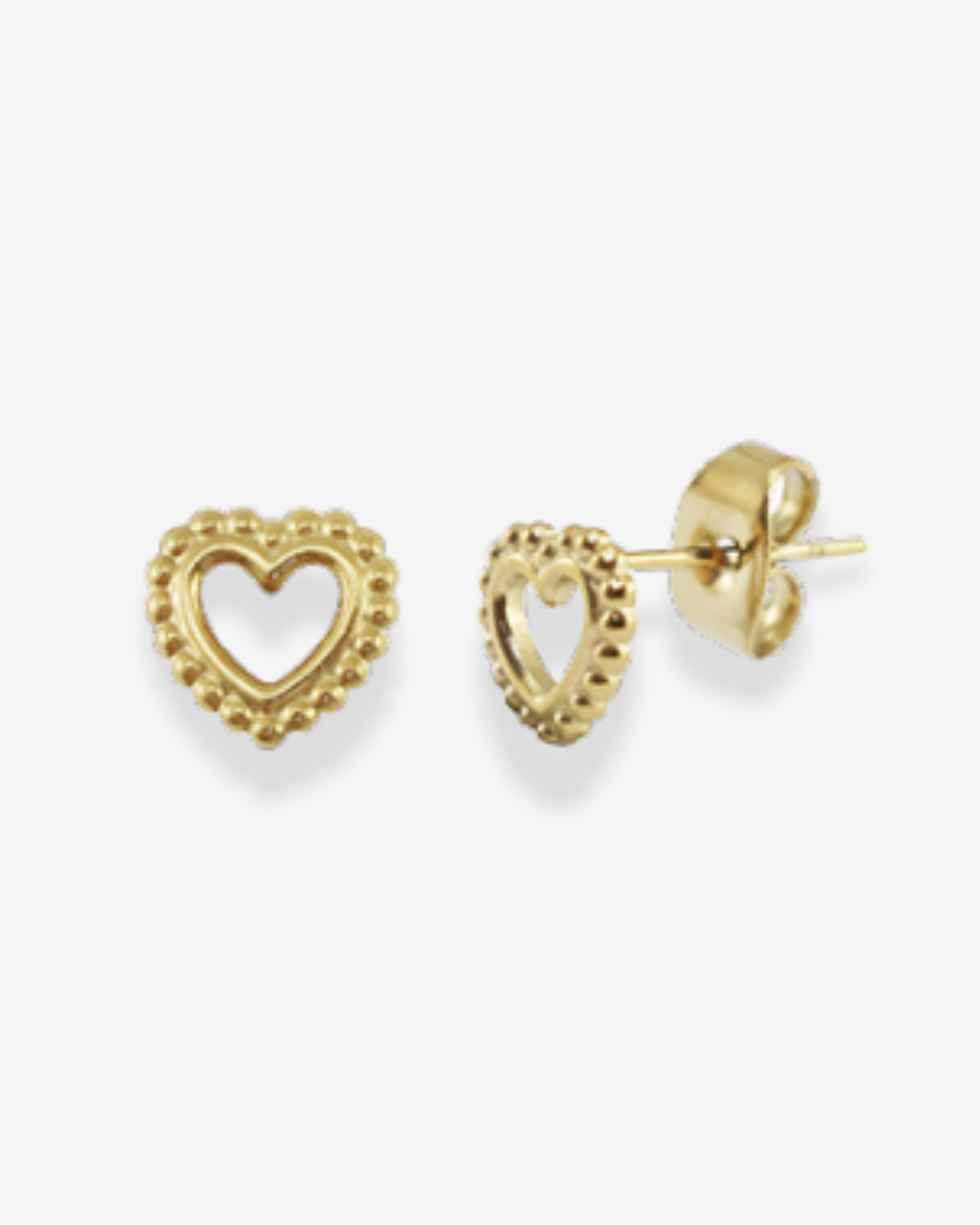 Ohrstecker Beaded Heart