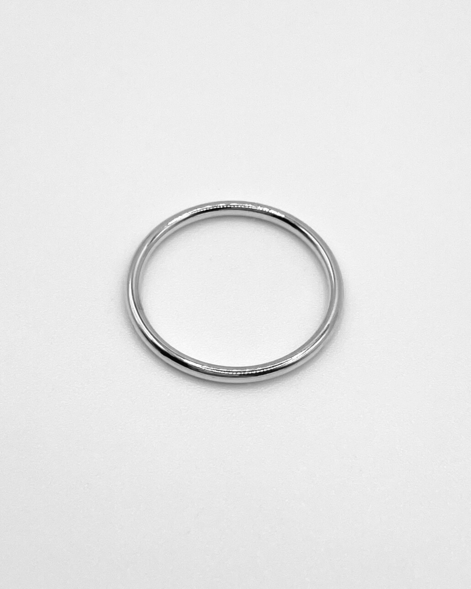 Schlichter Basic Ring aus Edelstahl.