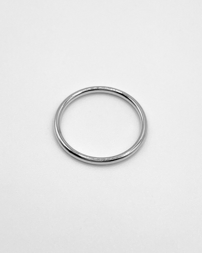 Schlichter Basic Ring aus Edelstahl.