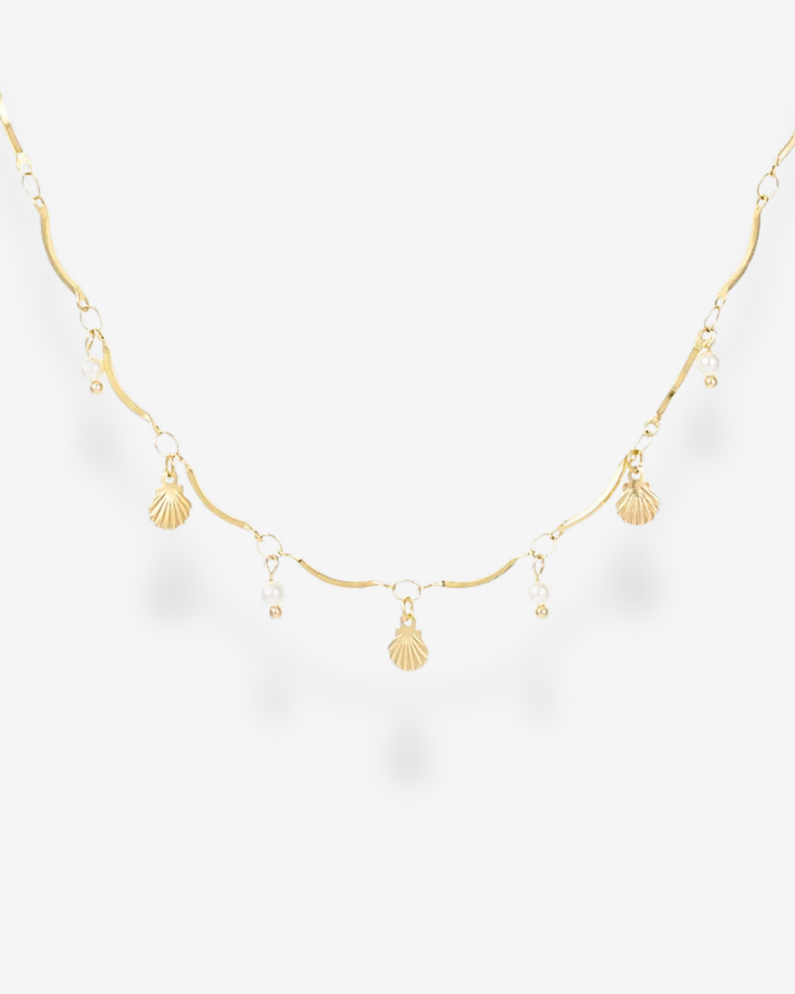 Halskette Seashell Pearl