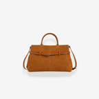 Suede City Bag | Cognac