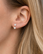 Sparkly Stone Zirkonia Ohrstecker aus Edelstahl 14k