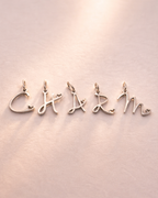 Initial Charm mit Herz | Edelstahl 18K | Letter with Heart