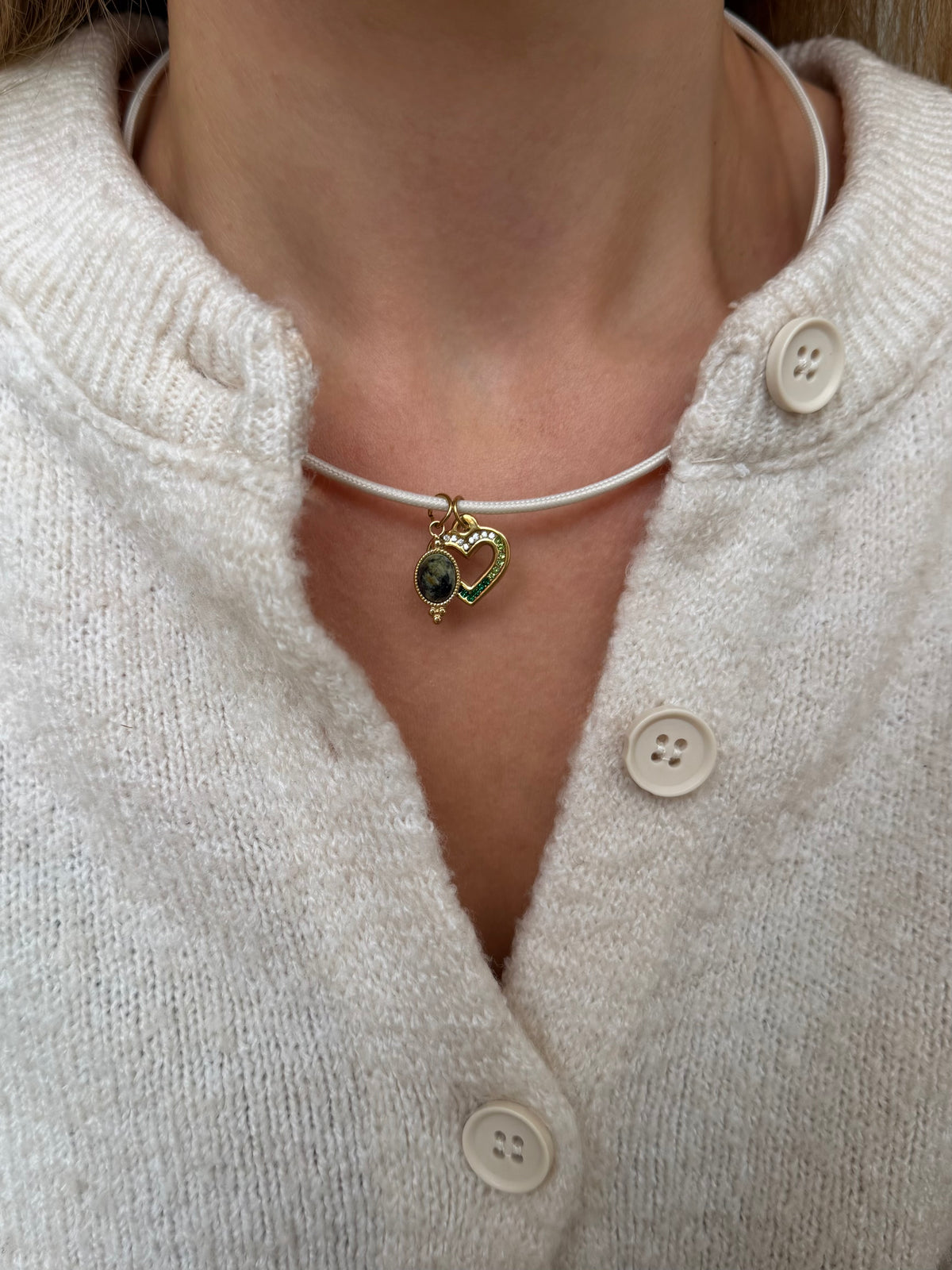 Charm Emerald Heart