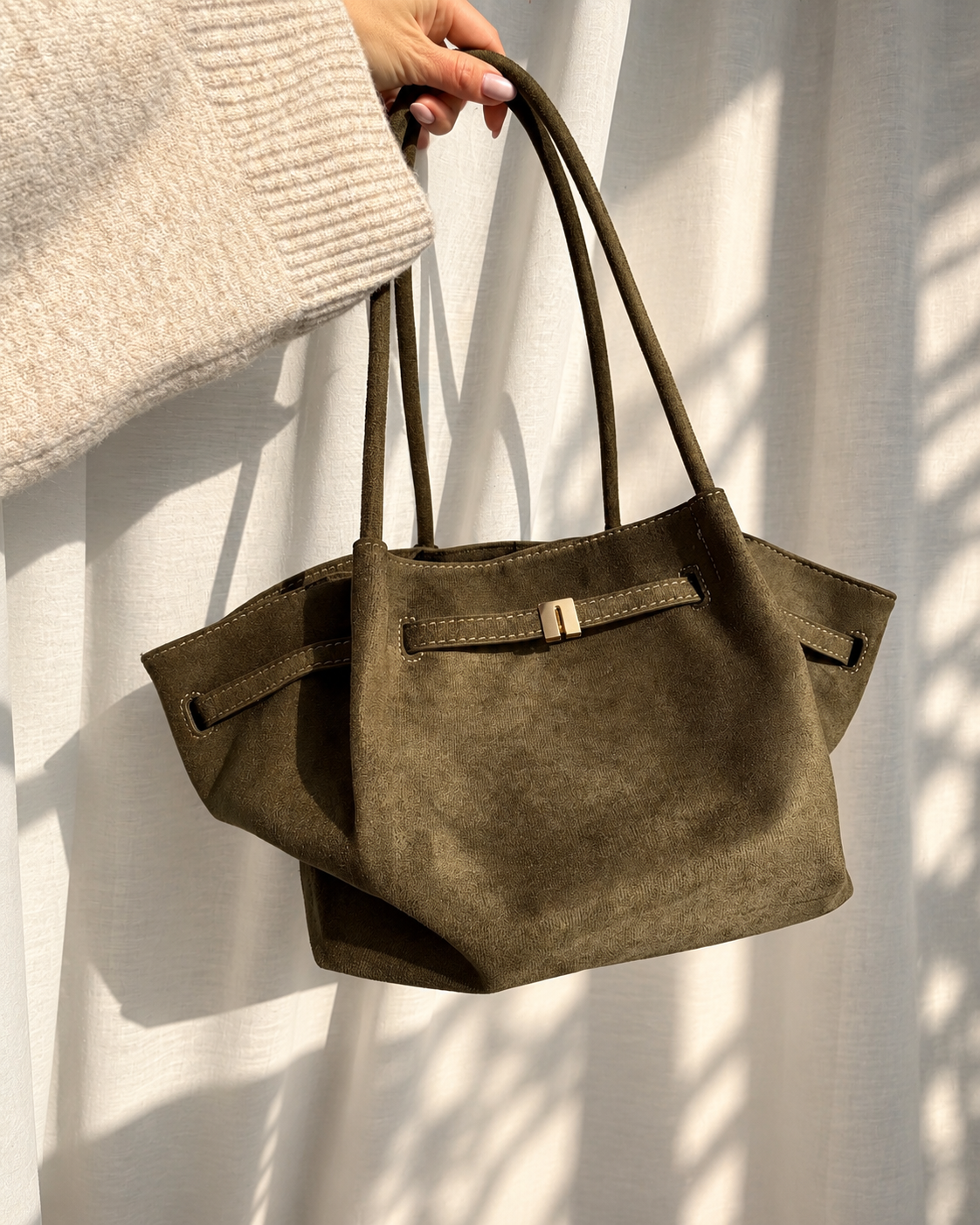 Shopper Bag Suede | Oliv