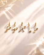 Initial Charm mit Herz | Edelstahl 18K | Letter with Heart